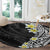 Hawaii Aloha Round Carpet Plumeria Vintage - Black LT7 - Polynesian Pride