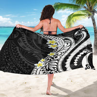 Hawaii Aloha Sarong Plumeria Vintage - Black LT7 - Polynesian Pride