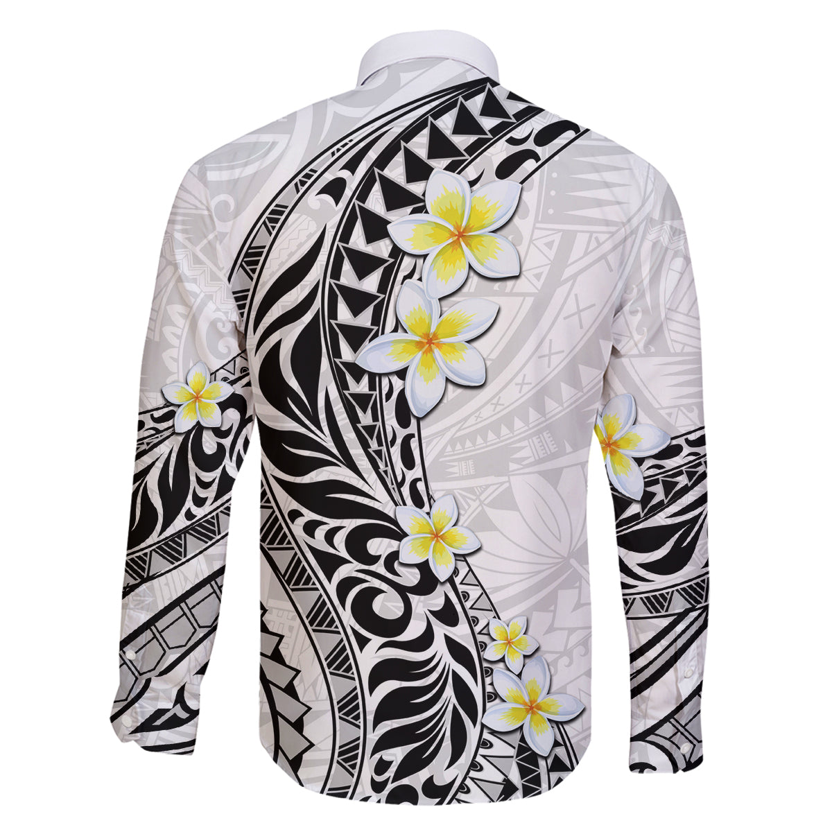 Hawaii Aloha Family Matching Off Shoulder Short Dress and Hawaiian Shirt Plumeria Vintage - White LT7 - Polynesian Pride
