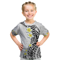 Hawaii Aloha Kid T Shirt Plumeria Vintage - White LT7 White - Polynesian Pride