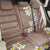 Hawaii Aloha Back Car Seat Cover Plumeria Vintage - Brown LT7