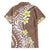 Hawaii Aloha Family Matching Long Sleeve Bodycon Dress and Hawaiian Shirt Plumeria Vintage - Brown LT7 - Polynesian Pride