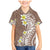 Hawaii Aloha Family Matching Mermaid Dress and Hawaiian Shirt Plumeria Vintage - Brown LT7 Son's Shirt Brown - Polynesian Pride