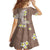 Hawaii Aloha Family Matching Short Sleeve Bodycon Dress and Hawaiian Shirt Plumeria Vintage - Brown LT7 - Polynesian Pride