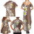 Hawaii Aloha Family Matching Summer Maxi Dress and Hawaiian Shirt Plumeria Vintage - Brown LT7 - Polynesian Pride