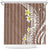 Hawaii Aloha Shower Curtain Plumeria Vintage - Brown LT7 Brown - Polynesian Pride