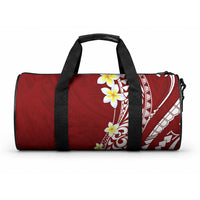 Hawaii Aloha Duffle Bag Plumeria Vintage - Crimson LT7 One size Crimson - Polynesian Pride