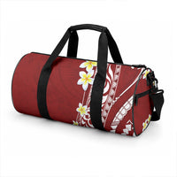 Hawaii Aloha Duffle Bag Plumeria Vintage - Crimson LT7 - Polynesian Pride