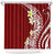 Hawaii Aloha Shower Curtain Plumeria Vintage - Crimson LT7 Crimson - Polynesian Pride