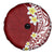 Hawaii Aloha Spare Tire Cover Plumeria Vintage - Crimson LT7 - Polynesian Pride