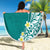 Hawaii Aloha Beach Blanket Plumeria Vintage - Teal LT7 - Polynesian Pride