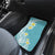 Hawaii Aloha Car Mats Plumeria Vintage - Turquoise LT7 - Polynesian Pride