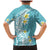 Hawaii Aloha Family Matching Mermaid Dress and Hawaiian Shirt Plumeria Vintage - Turquoise LT7 - Polynesian Pride