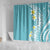Hawaii Aloha Shower Curtain Plumeria Vintage - Turquoise LT7 - Polynesian Pride