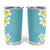 Hawaii Aloha Tumbler Cup Plumeria Vintage - Turquoise