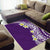 Hawaii Aloha Area Rug Plumeria Vintage - Violet LT7 - Polynesian Pride