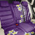 Hawaii Aloha Back Car Seat Cover Plumeria Vintage - Violet LT7