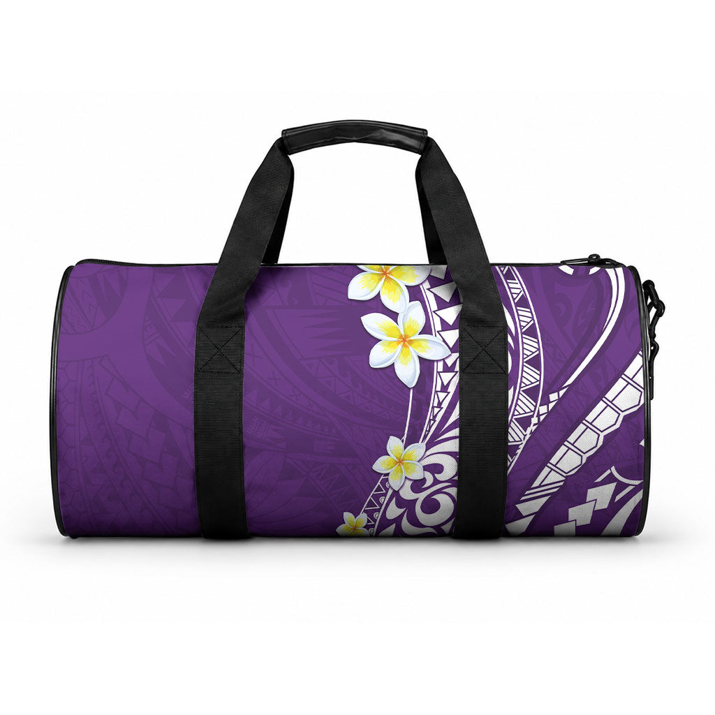 Hawaii Aloha Duffle Bag Plumeria Vintage - Violet LT7 One size Violet - Polynesian Pride