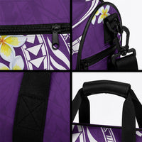 Hawaii Aloha Duffle Bag Plumeria Vintage - Violet LT7 - Polynesian Pride