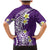 Hawaii Aloha Family Matching Mermaid Dress and Hawaiian Shirt Plumeria Vintage - Violet LT7 - Polynesian Pride