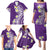 Hawaii Aloha Family Matching Puletasi Dress and Hawaiian Shirt Plumeria Vintage - Violet LT7 - Polynesian Pride