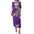 Hawaii Aloha Puletasi Plumeria Vintage - Violet LT7 Long Dress Violet - Polynesian Pride