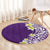 Hawaii Aloha Round Carpet Plumeria Vintage - Violet LT7 - Polynesian Pride