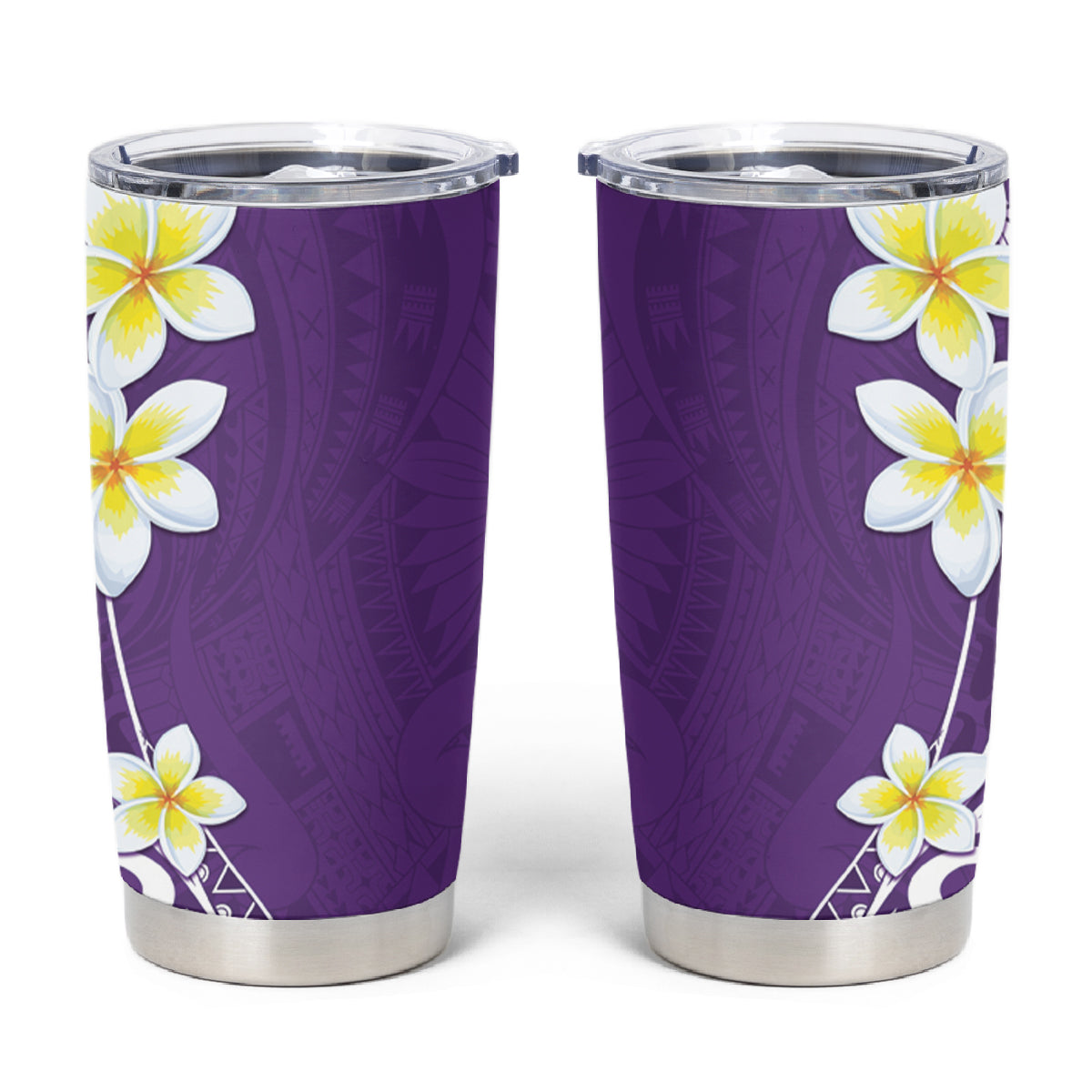 Hawaii Aloha Tumbler Cup Plumeria Vintage - Violet