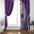 Hawaii Aloha Window Curtain Plumeria Vintage - Violet LT7 - Polynesian Pride