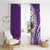 Hawaii Aloha Window Curtain Plumeria Vintage - Violet LT7 - Polynesian Pride