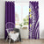 Hawaii Aloha Window Curtain Plumeria Vintage - Violet LT7 - Polynesian Pride