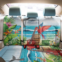 Aloha Honolulu Festival Back Car Seat Cover Ukulele By The Shore