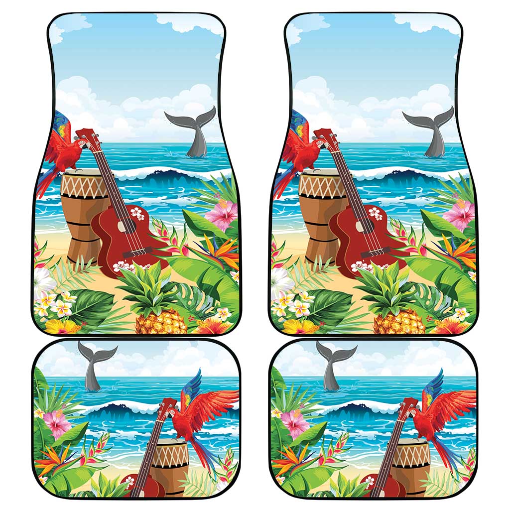Aloha Honolulu Festival Car Mats Ukulele By The Shore LT7 - Polynesian Pride