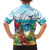 Aloha Honolulu Festival Family Matching Puletasi and Hawaiian Shirt Ukulele By The Shore