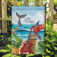 Aloha Honolulu Festival Garden Flag Ukulele By The Shore LT7 Garden Flag Art - Polynesian Pride