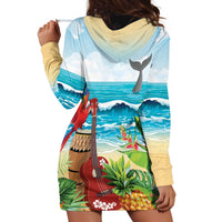 Aloha Honolulu Festival Hoodie Dress Ukulele By The Shore LT7 - Polynesian Pride