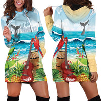 Aloha Honolulu Festival Hoodie Dress Ukulele By The Shore LT7 - Polynesian Pride