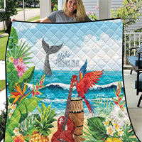 Aloha Honolulu Festival Quilt Ukulele By The Shore