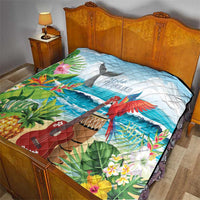 Aloha Honolulu Festival Quilt Ukulele By The Shore