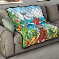 Aloha Honolulu Festival Quilt Ukulele By The Shore