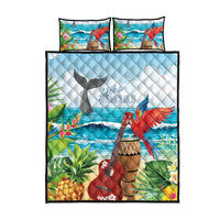Aloha Honolulu Festival Quilt Bed Set Ukulele By The Shore LT7 - Polynesian Pride