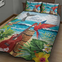 Aloha Honolulu Festival Quilt Bed Set Ukulele By The Shore LT7 - Polynesian Pride