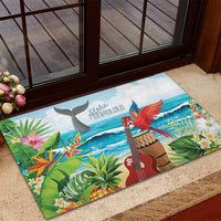 Aloha Honolulu Festival Rubber Doormat Ukulele By The Shore LT7 - Polynesian Pride