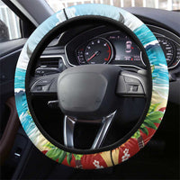 Aloha Honolulu Festival Steering Wheel Cover Ukulele By The Shore LT7 - Polynesian Pride