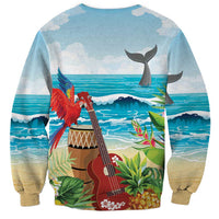 Aloha Honolulu Festival Sweatshirt Ukulele By The Shore