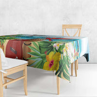 Aloha Honolulu Festival Tablecloth Ukulele By The Shore LT7 - Polynesian Pride