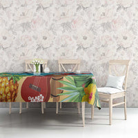 Aloha Honolulu Festival Tablecloth Ukulele By The Shore LT7 - Polynesian Pride