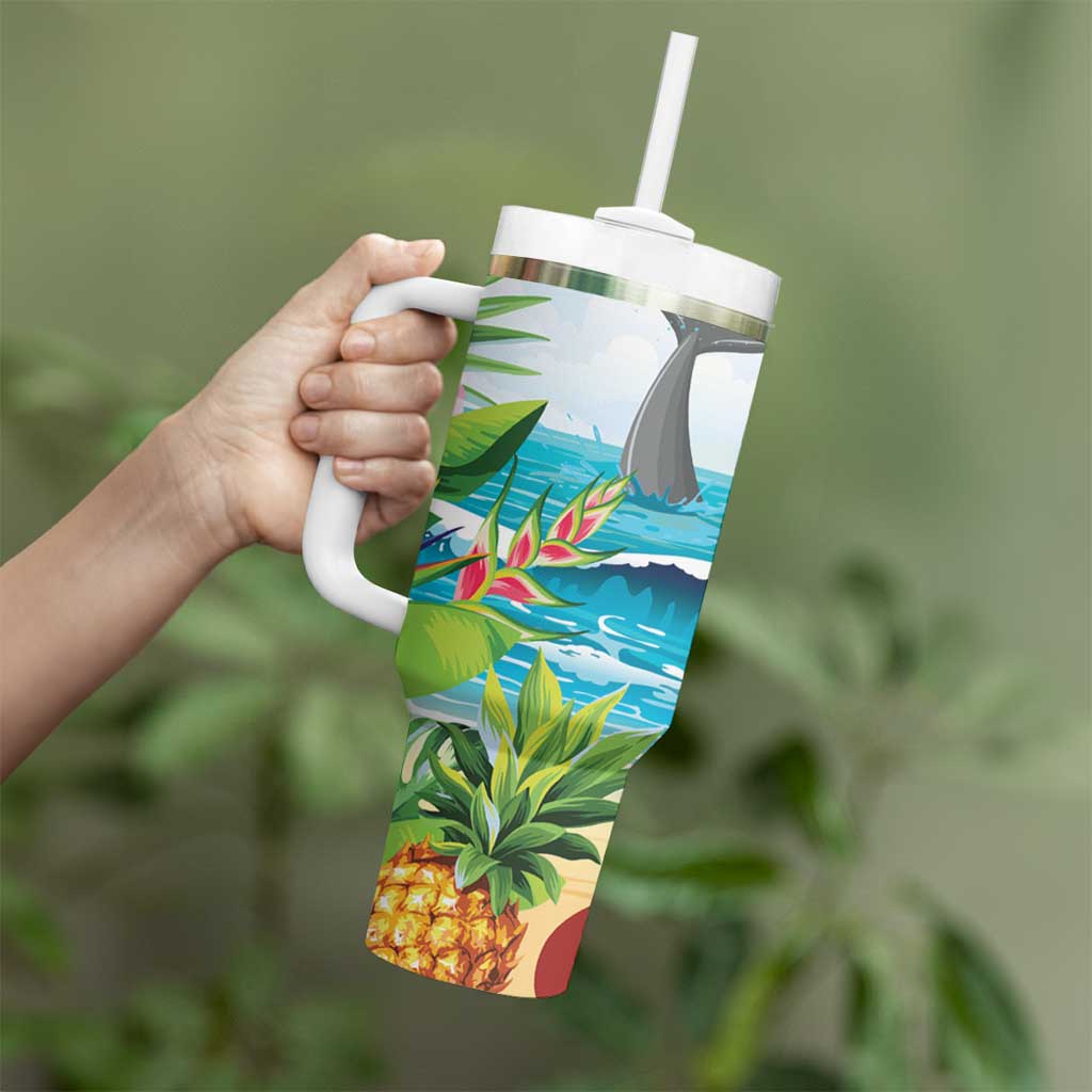 Aloha Honolulu Festival Tumbler With Handle Ukulele By The Shore LT7 - Polynesian Pride