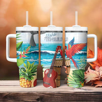 Aloha Honolulu Festival Tumbler With Handle Ukulele By The Shore LT7 - Polynesian Pride