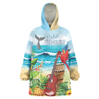 Aloha Honolulu Festival Wearable Blanket Hoodie Ukulele By The Shore LT7 One Size Art - Polynesian Pride